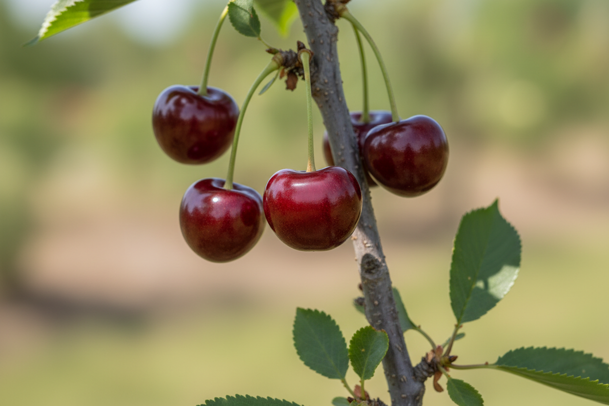Säulen-Süßkirsche Helene säulenförmig rote Früchte Obstbaum Malsch Muggensturm Baumschule